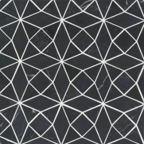 Nero Marquina Mosaic 5 - marble tile
